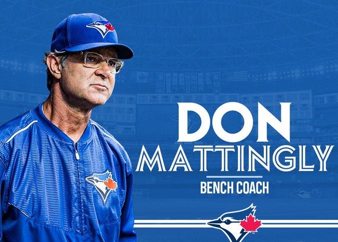 Blue Jays contratan a Don Mattingly como coach de banca