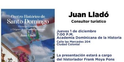 Consultor Juan Llado pondrá en circulación su nuevo libro