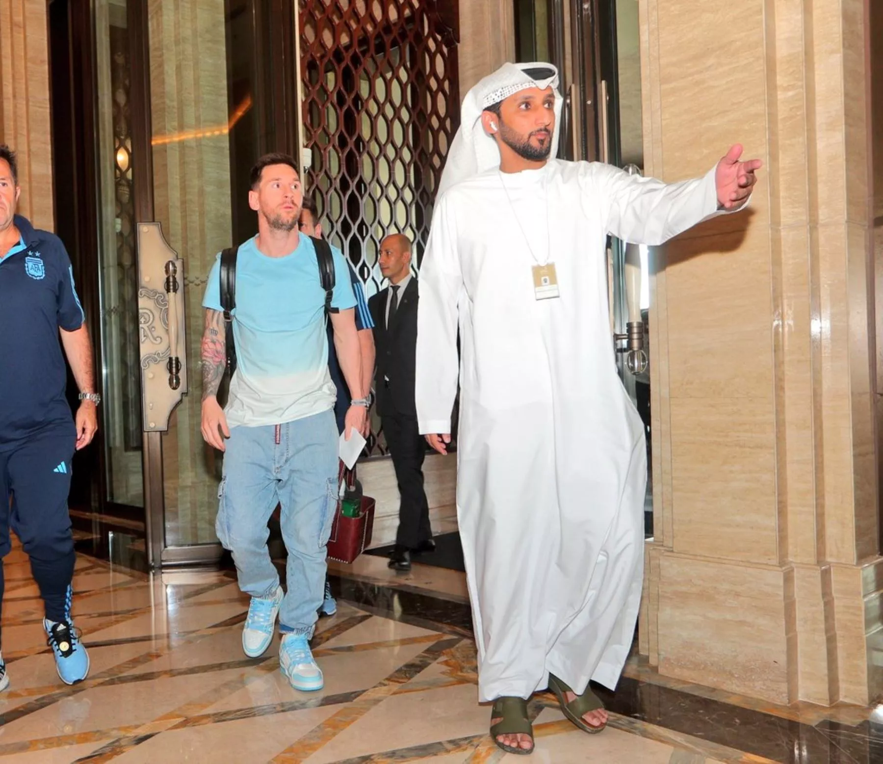 Leo Messi se incorpora a la concentración de Argentina en Abu Dabi