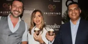 Valentino y Frangélico presentan helado navideño