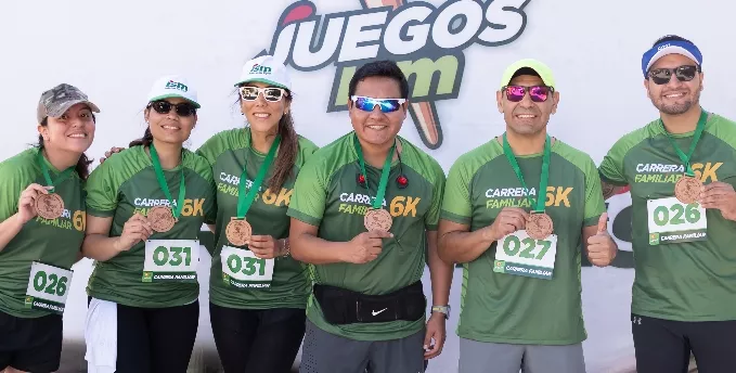 Los colaboradores que resultaron ganadores en los juegos y actividades deportivas.