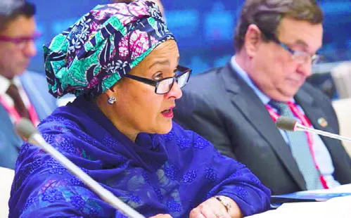 Amina Mohammed, recalcó el pedido de António Guterres.