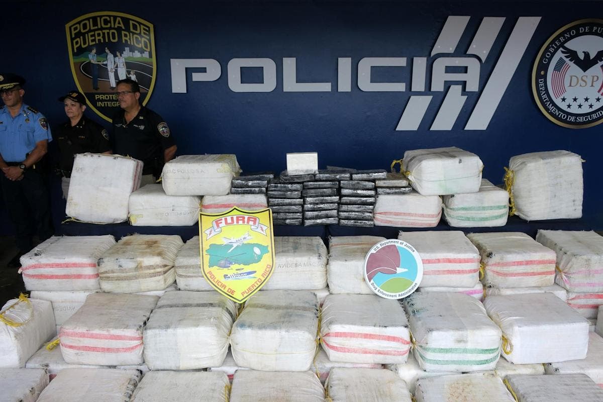Detienen dos dominicanos con 14 fardos de cocaína en Puerto Rico