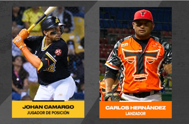 Johan Camargo y Carlos Hernández nombrados MVP de la Semana en LIDOM