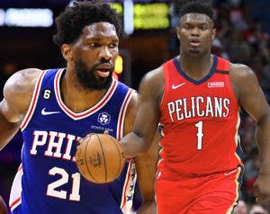 Joel Embiid y Zion Williamson, jugadores de la semana en la NBA