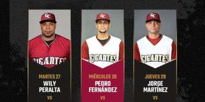 Gigantes anuncian a Peralta y Fernández y Martínez para los próximos tres juegos