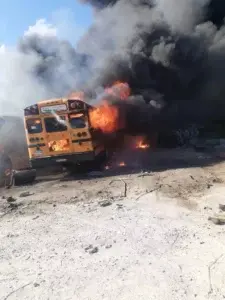 Varios autobuses se incendian en Bávaro