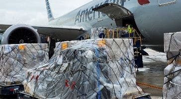 American Airlines Cargo con suministro para Haití