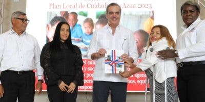 Abinader encabezó ayer lanzamiento Plan Local de Cuidados Azua 2023