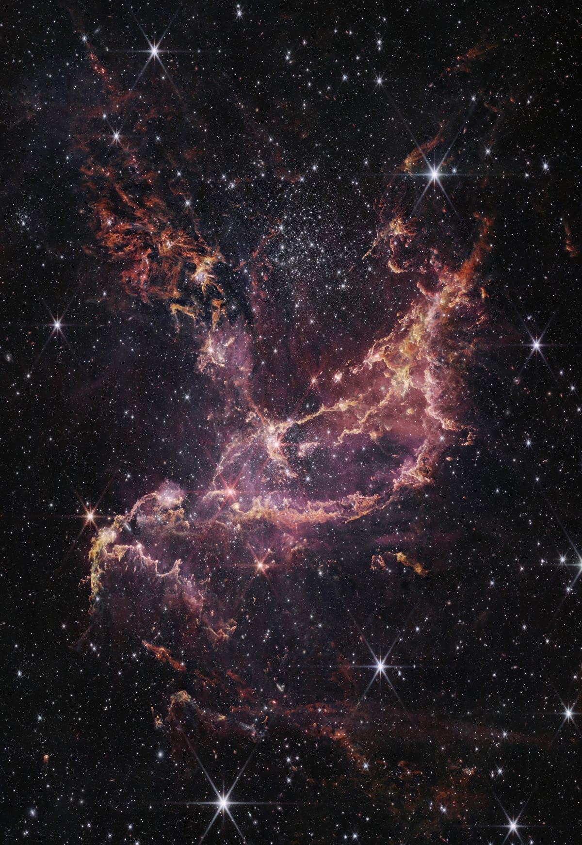 Telescopio James Webb descubre polvo estelar en una región cercana a la Vía Láctea