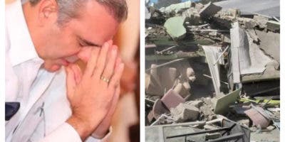 Abinader lamenta muerte de mujer al desplomarse edificio en La Vega