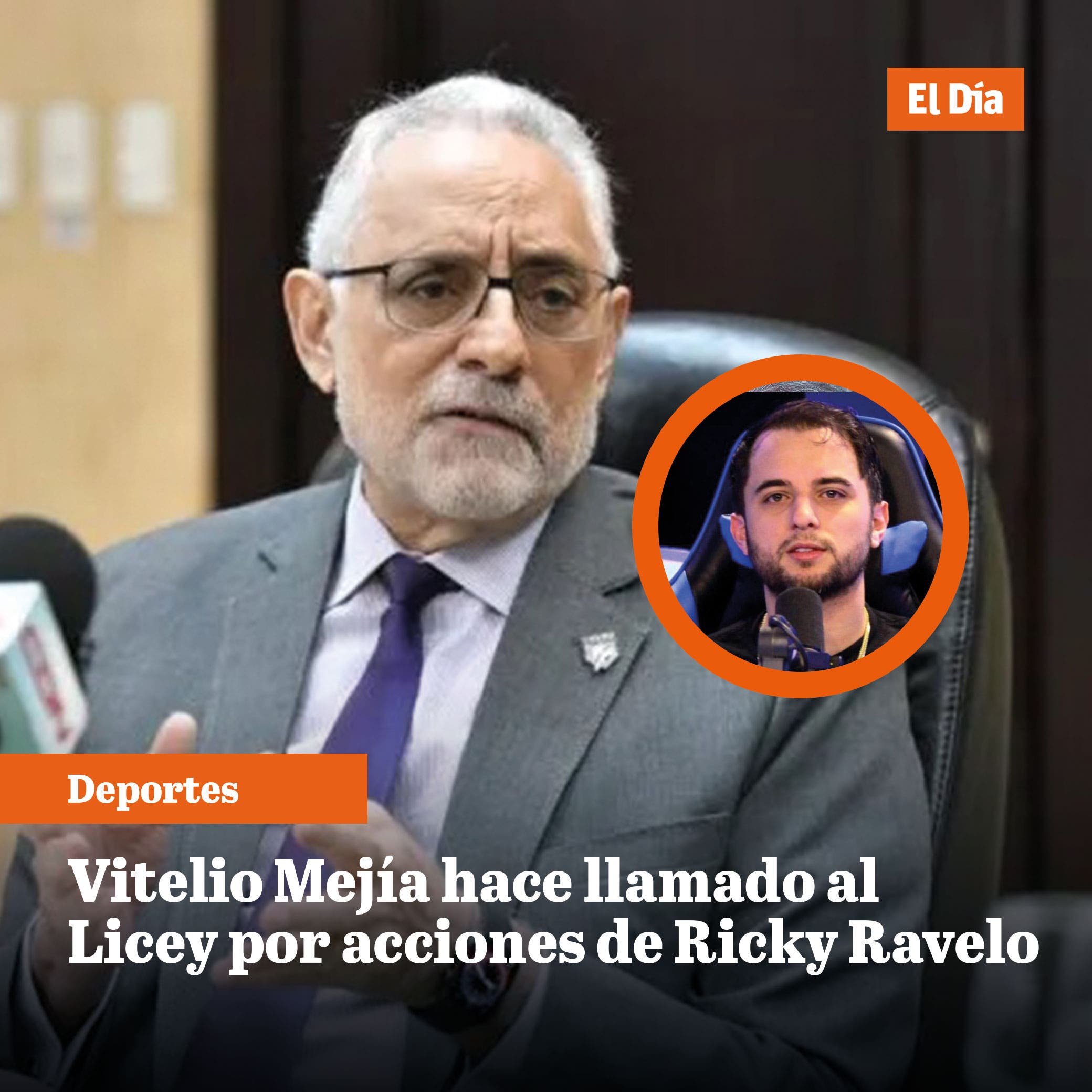 Vitelio Mejía hace llamado al Licey por acciones de Ricky Ravelo