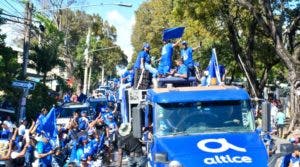 Tigres del Licey realizan caravana de celebraci n de su campeonato