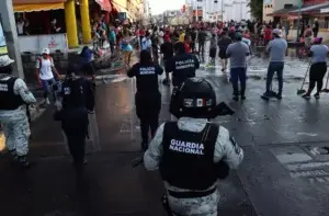 Guardia Nacional y Migración disuelven caravana migrante en sur de México