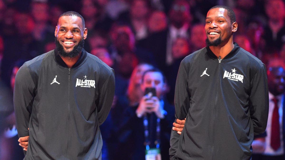 LeBron James y Kevin Durant encabezan la votación para el Juego de Estrellas de la NBA
