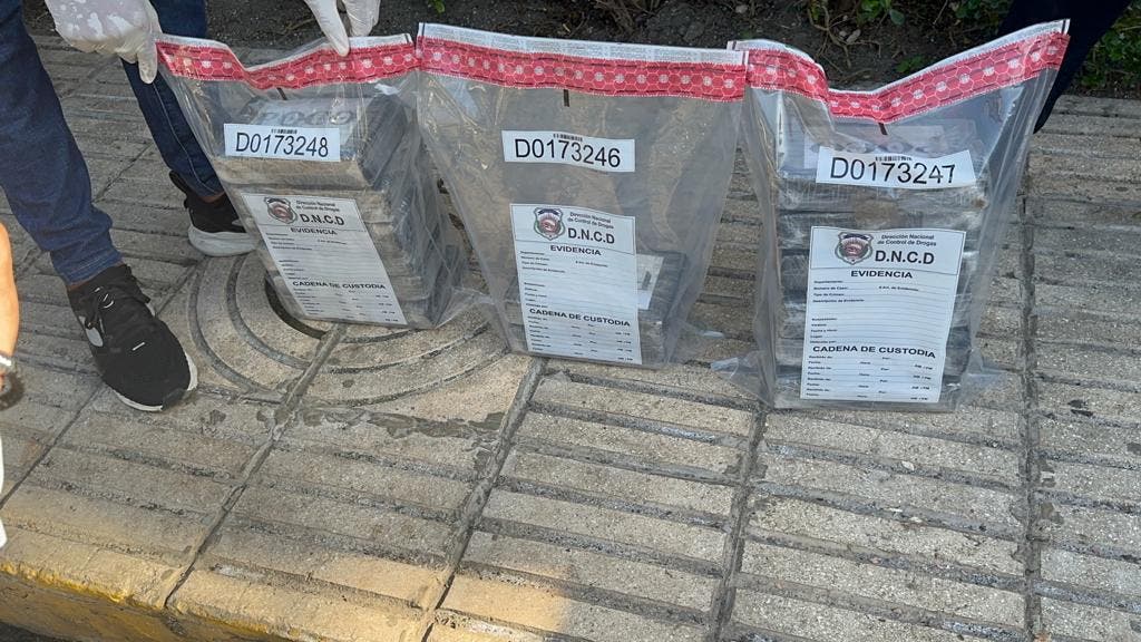 Descubren caletas con 15 paquetes de cocaína en Piantini y Baní