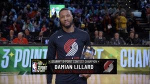 Damian Lillard gana competencia de triples en Juego de Estrellas