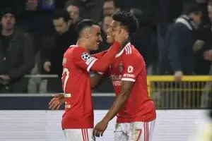 Benfica vence al Brujas y prolonga su racha invicta en la Liga de Campeones