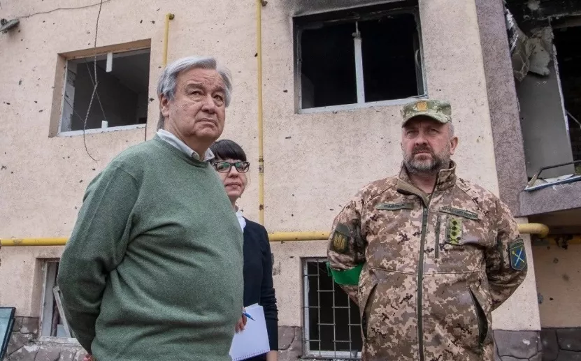 António Guterres visitará hoy Kiev durante varias horas.