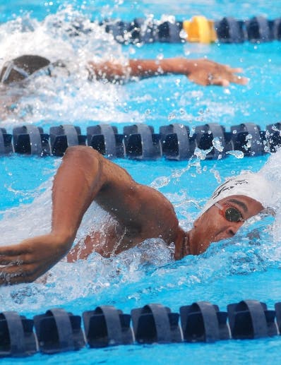 Nadadores 12 países  compiten Swim Open