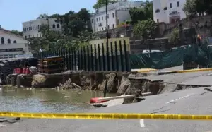 Sobrecarga provoca rotura en parte del muelle Don Diego