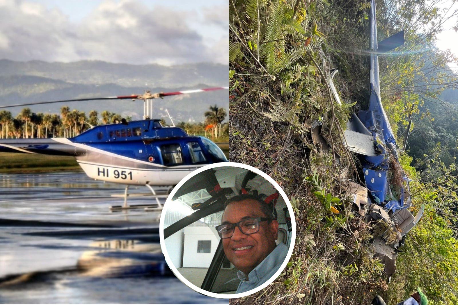 Muere piloto al caer helicóptero en Los Naranjos, San Cristóbal