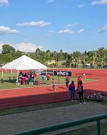 Escenario donde se realizarán mañana las carreras.