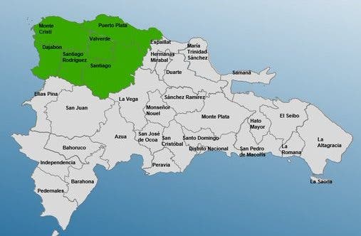 COE declara alerta verde para seis provincias