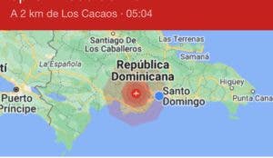 Temblor de 4.6 se registra al sureste de San José de Ocoa