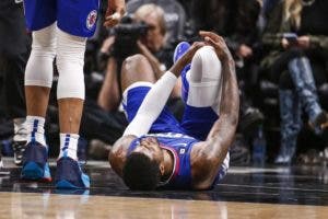 Paul George fuera al menos 2-3 semanas con una rodilla torcida