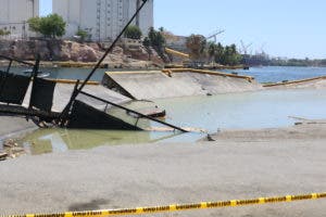 Establecen rutas alternas por derrumbe en el muelle Don Diego