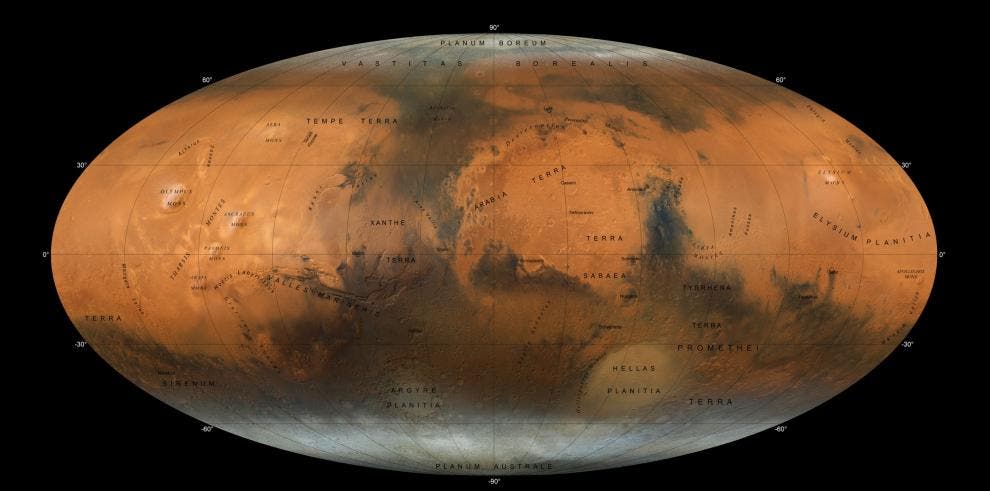 Crean un atlas de Marte más detallado con imágenes de sonda espacial emiratí