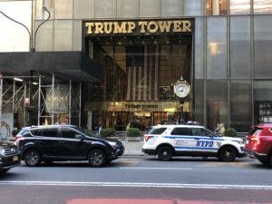 Tranquilidad en Torre Trump pocas horas antes de que llegue el expresidente