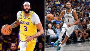 Mikal Bridges y Anthony Davis, jugadores de la semana en la NBA