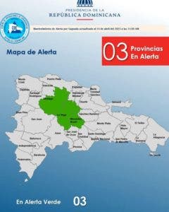 COE mantiene en alerta 3 provincias