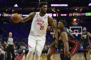 Embiid gana la carrera de anotaciones de la NBA, Harden se lleva el título de asistencia