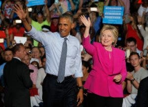 Obama y Hillary Clinton se vuelcan con Biden para la campaña a la reelección