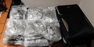 DNCD se incauta 138 paquetes de marihuana en maletas en el AILA