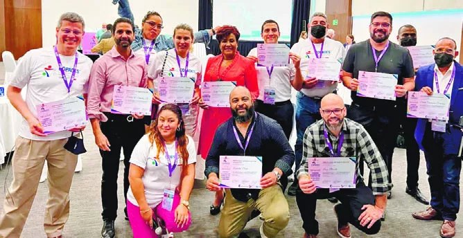 Parte de los representantes del país que participarán.