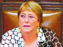 Bachelet pide pensar en el futuro de la constitución