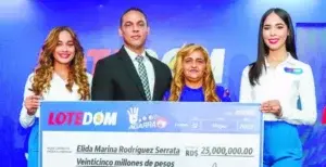 Ama de casa  recibe 25  millones de Lotedom