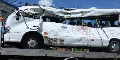 Imprudencia de conductor provocó accidente autobús escolar; mueren 2