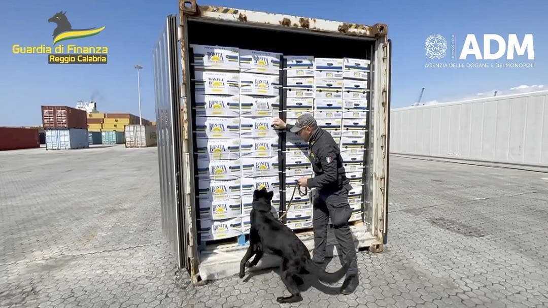 Incautan en Italia 2.734 kilos de cocaína en contenedores procedentes de Ecuador