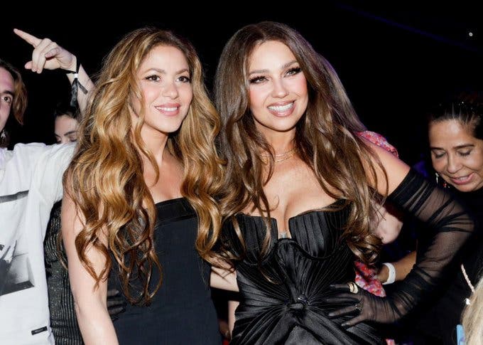 Shakira y Thalía se cruzaron cariñosos mensajes tras encontrarse en Miami