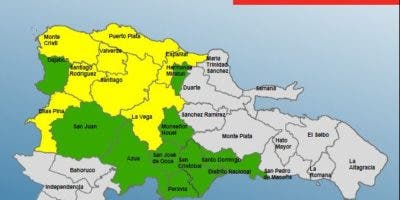 El COE mantiene 8 provincias en alerta amarilla y 10 en verde