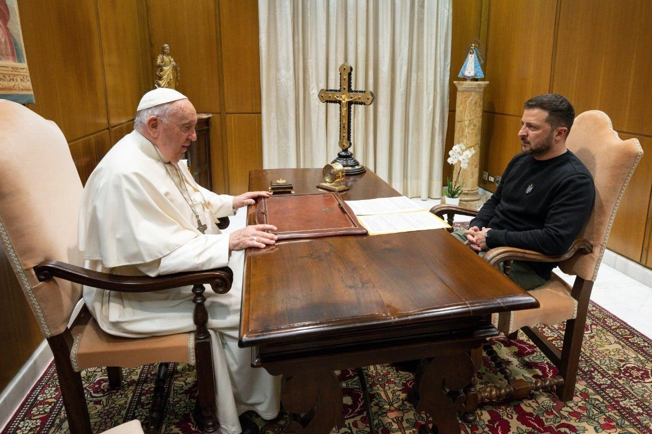 El papa y Zelenski conversaron 40 minutos en el Vaticano