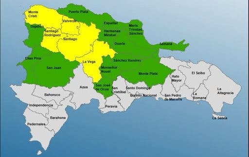 COE aumenta a 18 las provincias en alerta por vaguada