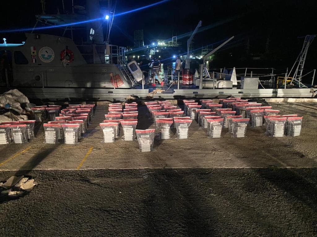 DNCD intercepta lancha con 531 paquetes de droga y van más de 11 toneladas en lo que va de año