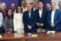 Danilo Medina se reúne con los dirigentes del PLD en La Vega