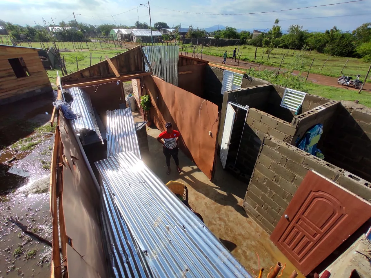 Un total de 17 viviendas fueron afectadas durante tormenta en Dajabón